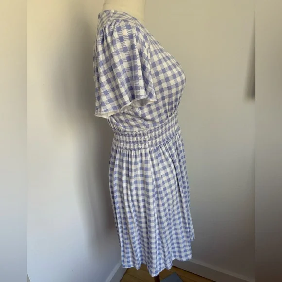 Forever 21 Blue Gingham Women's Dress - Picture 2 of 6
